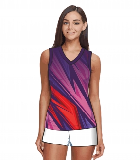Майка волейбольная 205 женская расцветка3 фиолетовая
